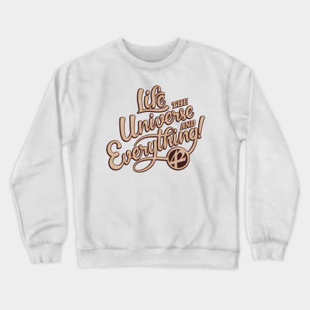 The Answer to the Question Crewneck Sweatshirt by ORabbit